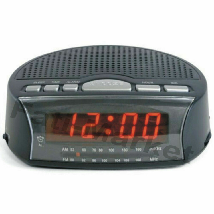 Daybreak Alarm Clock Radio- Black