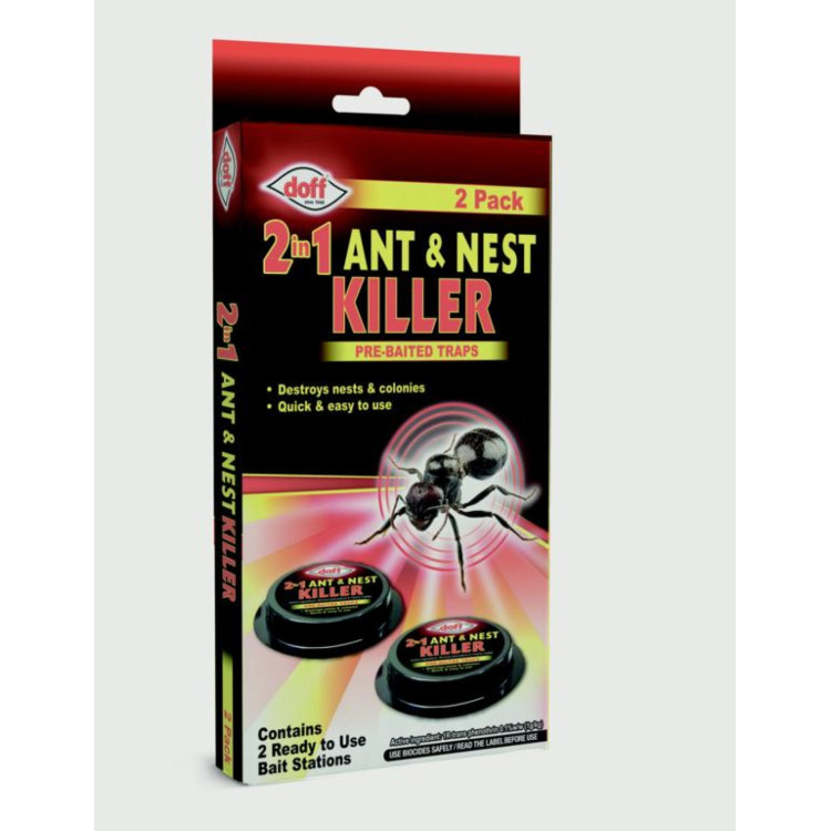 Doff 2 In 1 Ant & Nest Killer Bait Stations X2