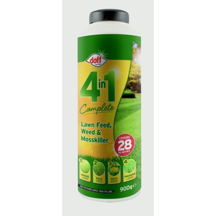 Doff 4 In 1 Complete Lawn Feed, Weed & Mosskiller 1kg