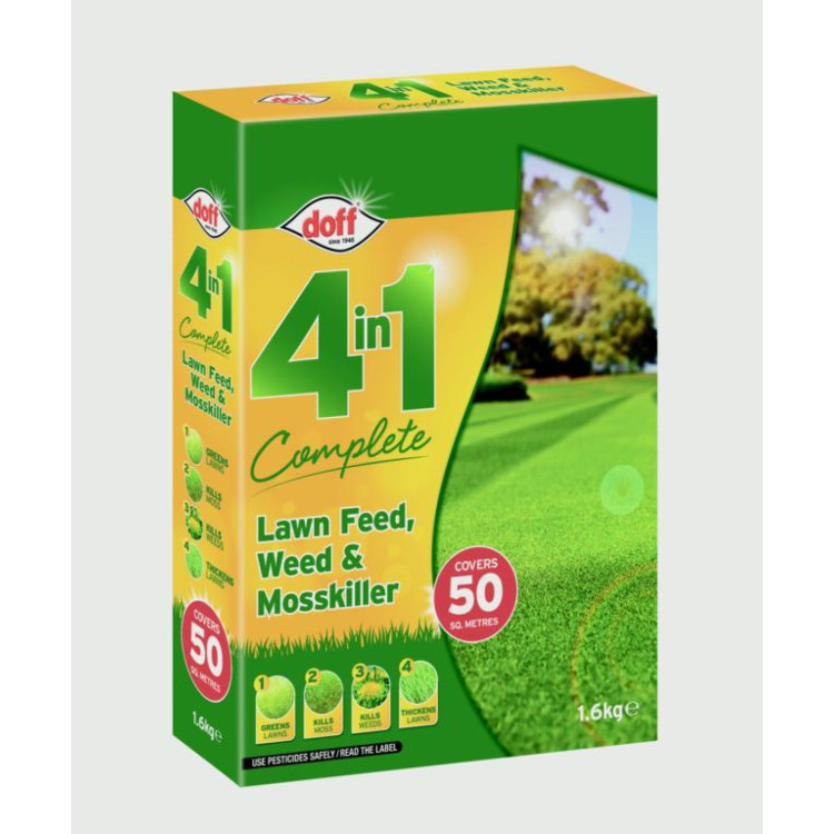 Doff 4 In 1 Complete Lawn Feed, Weed & Mosskiller 1.75 kg
