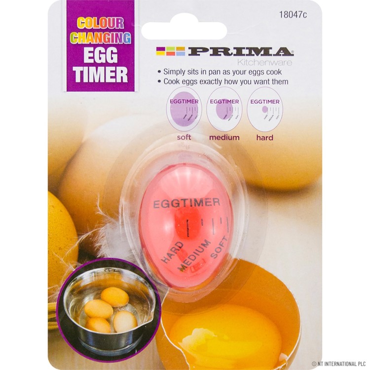 Prima Egg Timer - Colour Changing - On Card