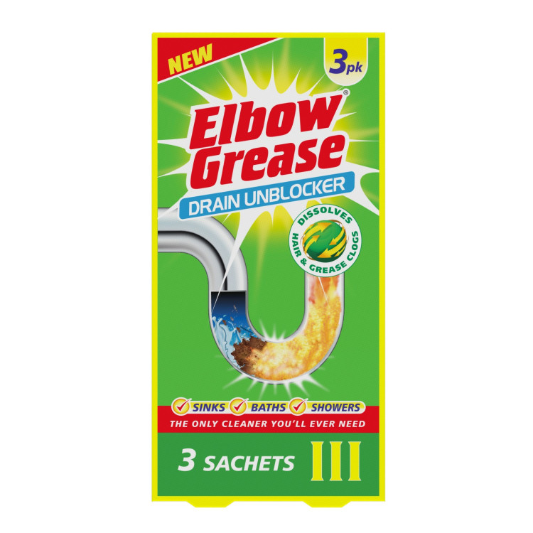 Elbow Grease Elbow Grease Drain Unblocker Sachets 3X25G