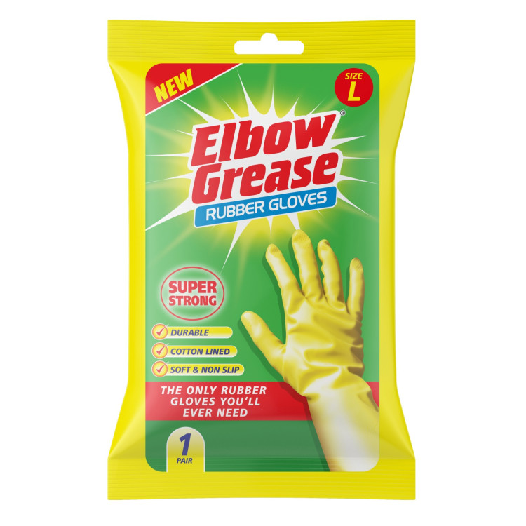 Elbow Grease Elbow Grease Super Strong Rubber Glove Large 1Pk