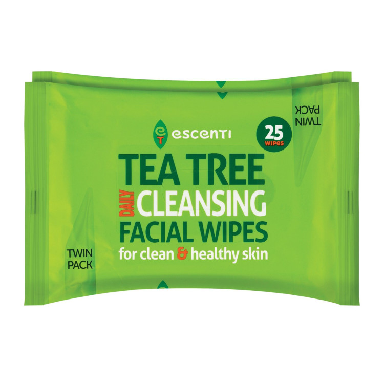 Escenti Escenti Teatree Cleansing Facial Wipes 2X20Pk