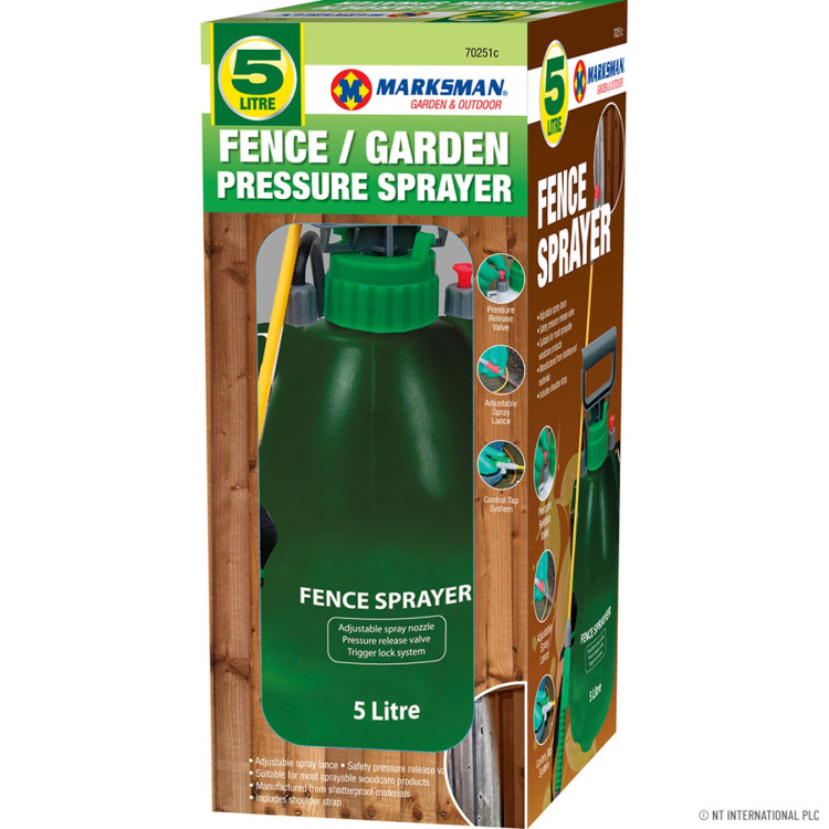 Fence Pressure Sprayer - Green 5L 
