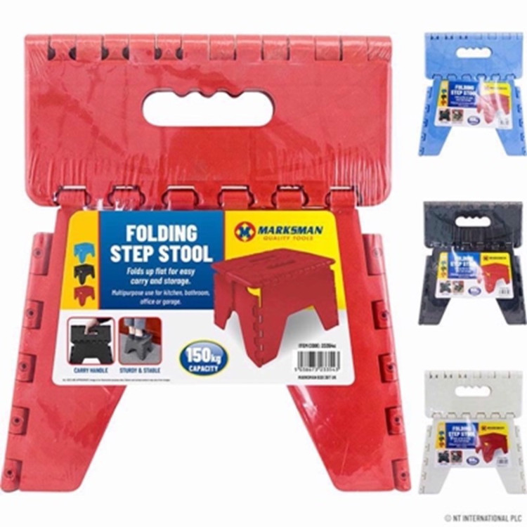 Folding Step Stool Multi-Purpose Home Kitchen Foldable 25x21x21cm