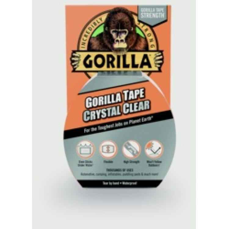 Gorilla Crystal Clear Tape 8.2m
