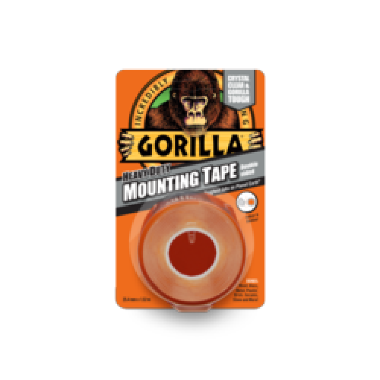 Gorilla Mounting Tape 1.5m Clear
