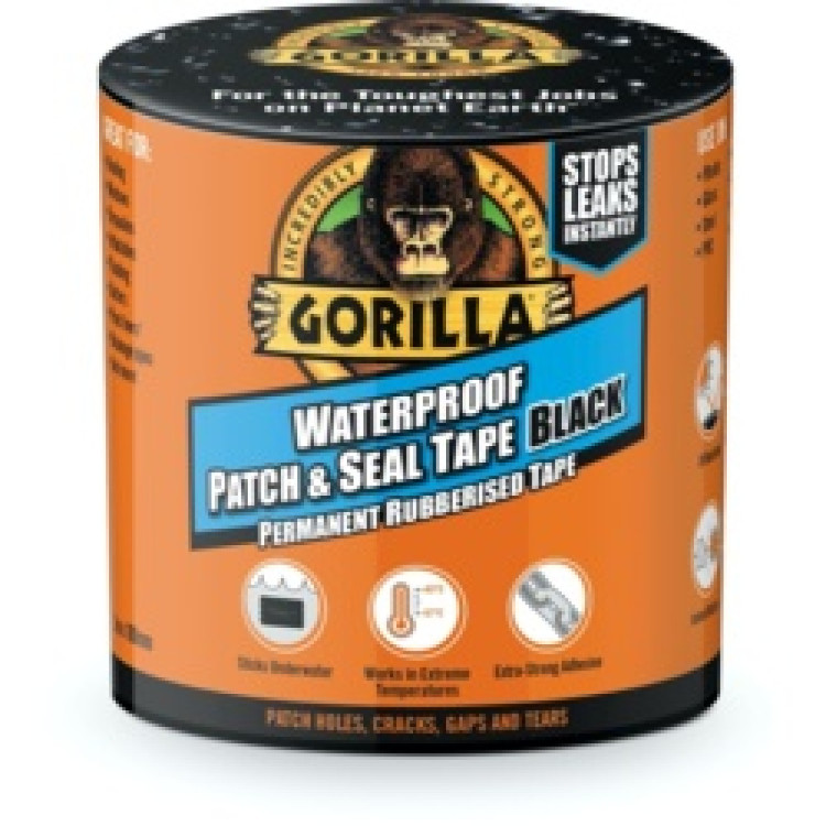 Gorilla Waterproof Patch & Seal Tape 3m Black