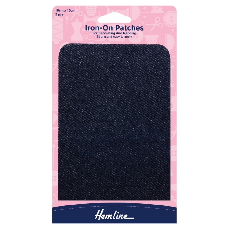 Hemline Cotton Twill Patches - 10 x 15cm