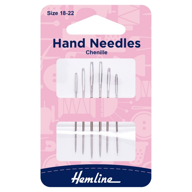Hemline Hand Sewing Needles: Chenille: Size 18-22