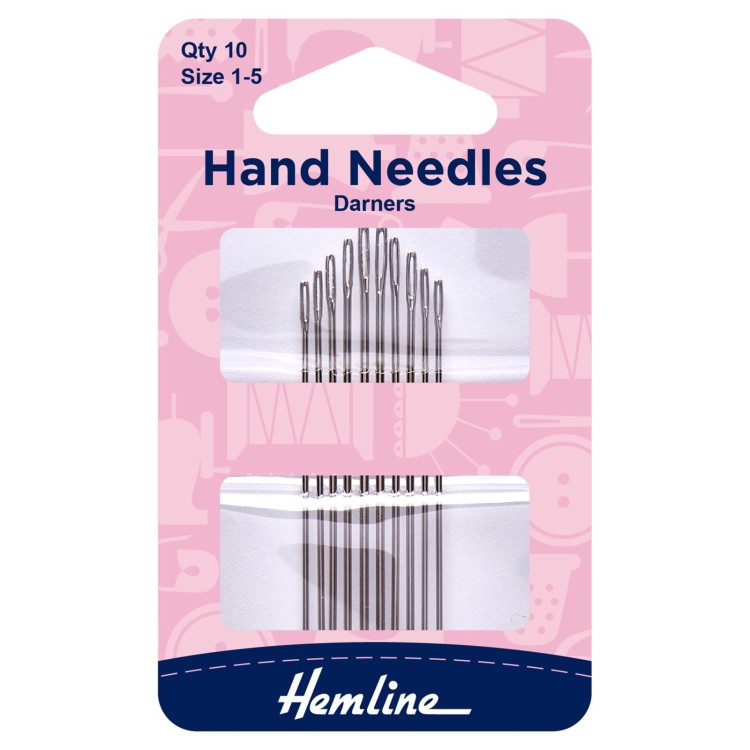 Hemline Hand Sewing Needles: Darners: Size 1-5