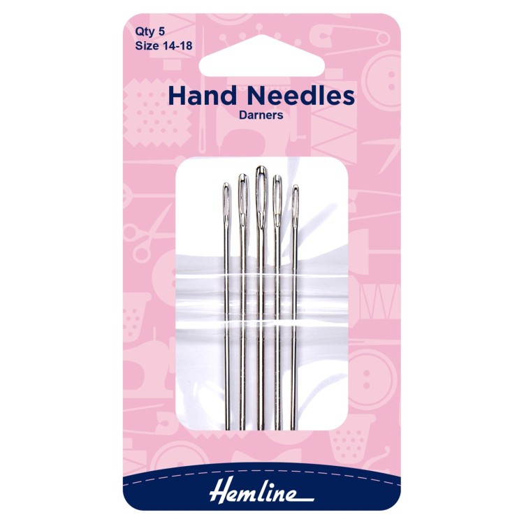 Hemline Hand Sewing Needles: Darners: Size 14-18