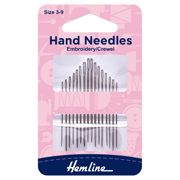 Hemline Hand Sewing Needles: Embroidery