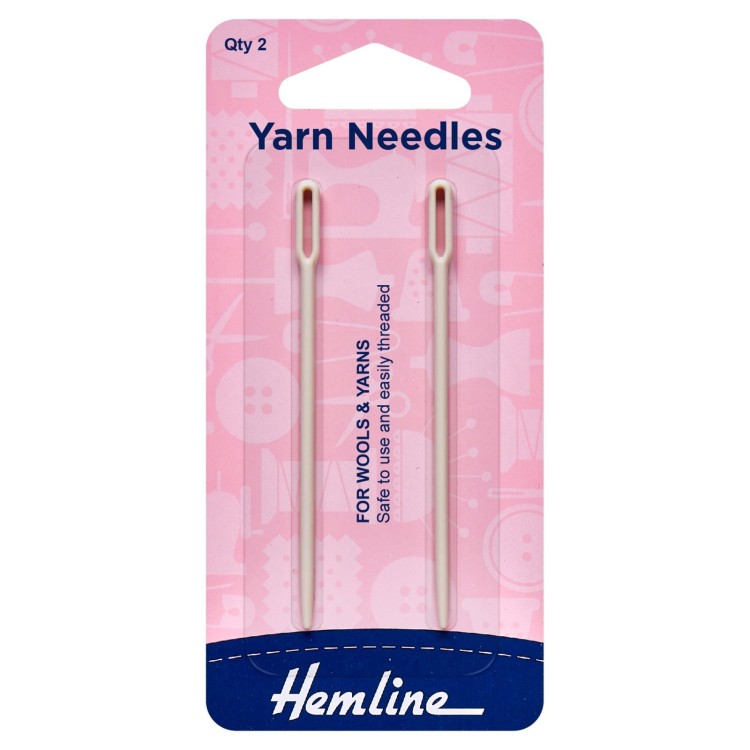 Hemline Hand Sewing Needles for Wool and Yarn - Pack of 2