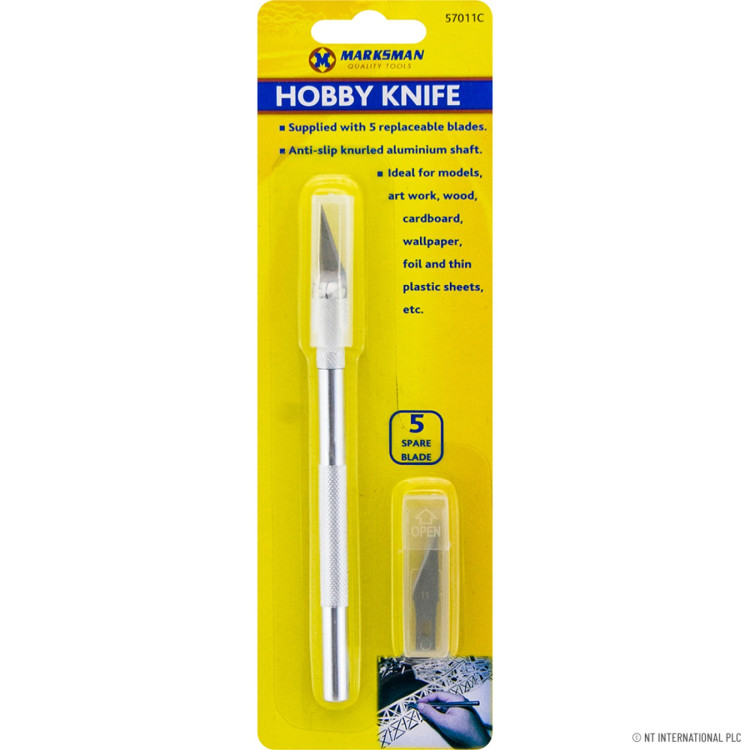 Hobby Knife with 5 Blades