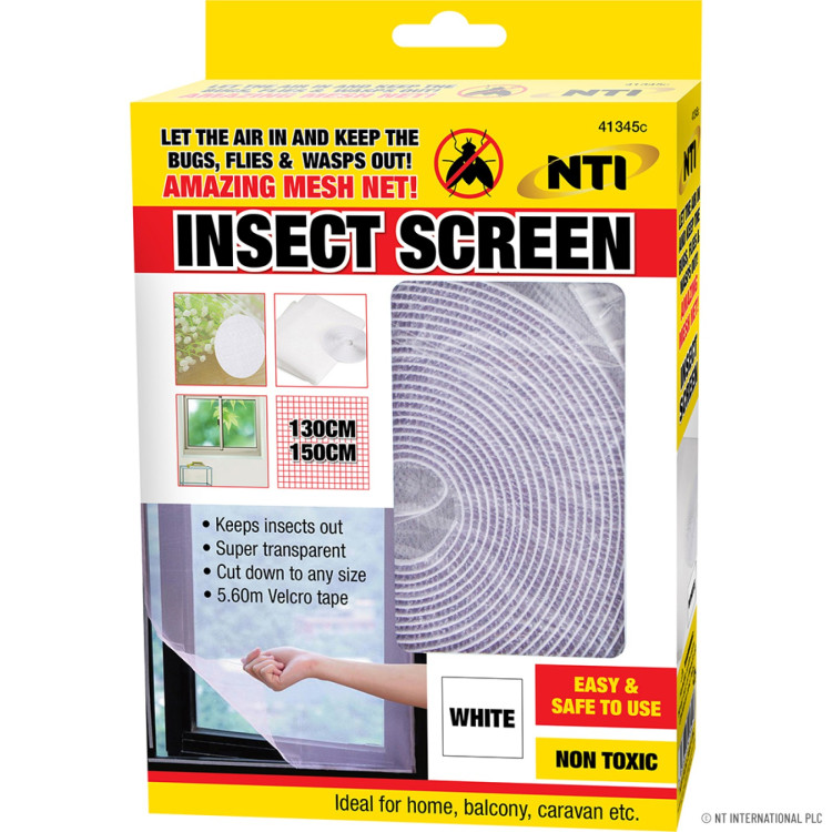 Insect Screen 130 x 15Ocm - White