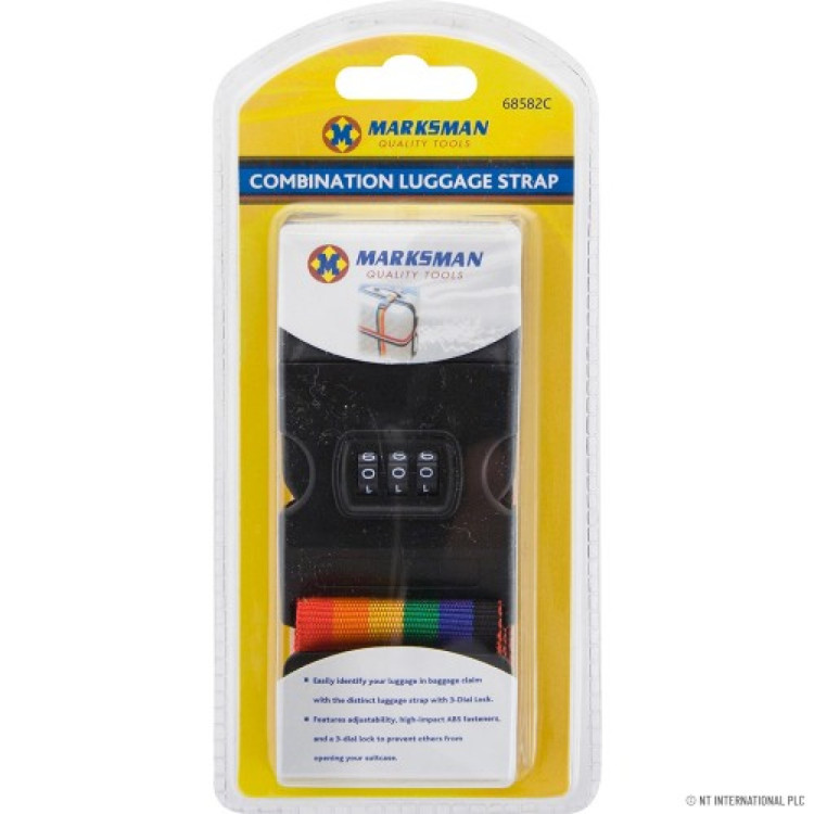  3 Digit Combination Luggage Strap Lock