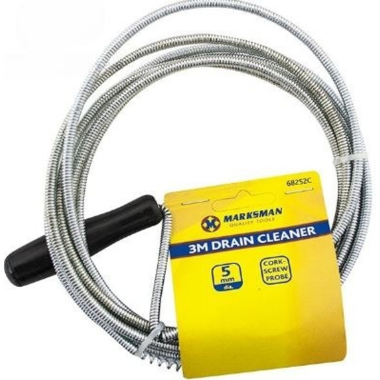 Marksman Cork-Screw Probe Drain Cleaner 5mm X 3m