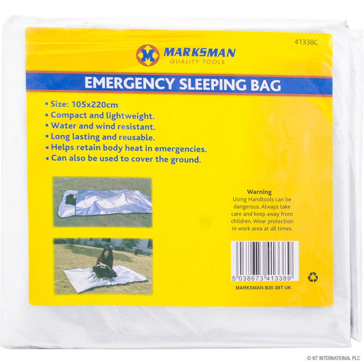 Marksman Emergency Sleeping Bag - 105 x 220cm