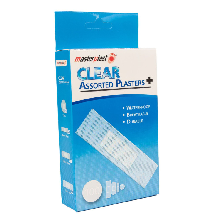 Masterplast Asst Clear Plasters 100Pk
