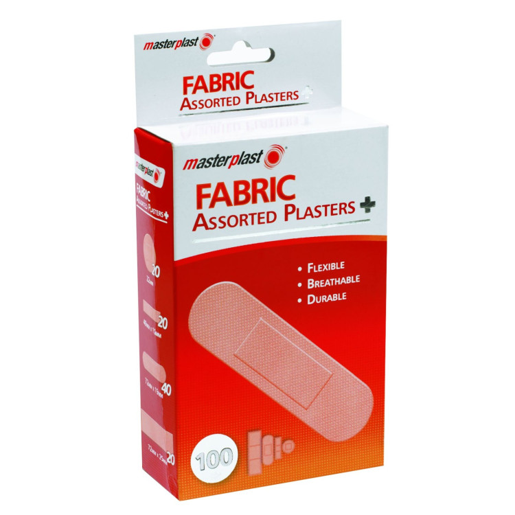 Masterplast Asst Fabric Plasters 100Pk