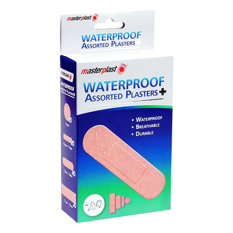 Masterplast Asst W/Proof Plasters 100Pk