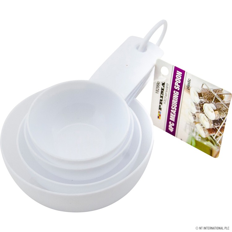 Prima 4pc Measuring Spoon - White