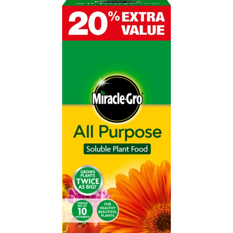 Miracle-Gro All Purpose Plant Food 1kg + 20% Free