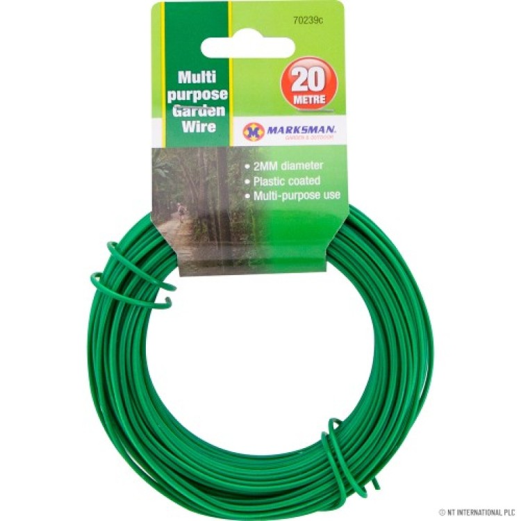  2mm x 20m Multi Purpose Garden Wire - Green