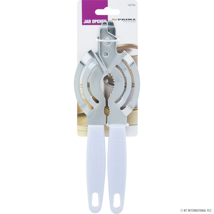  Multi-Purpose S/S Jar Opener - White