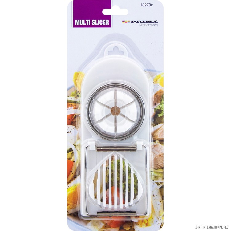  Multi Slicer with 2 Shapes - White