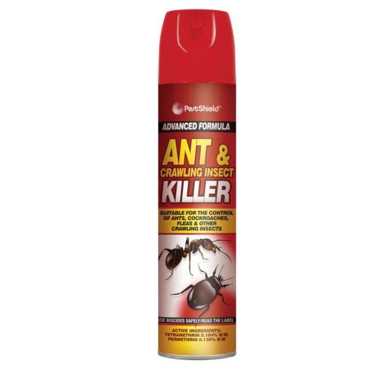 PestShield Adv Formula Ant & Crawling Killer Aerosol 300ml