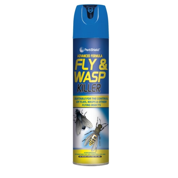 PestShield Adv Formula Fly & Wasp Killer Aerosol 300ml