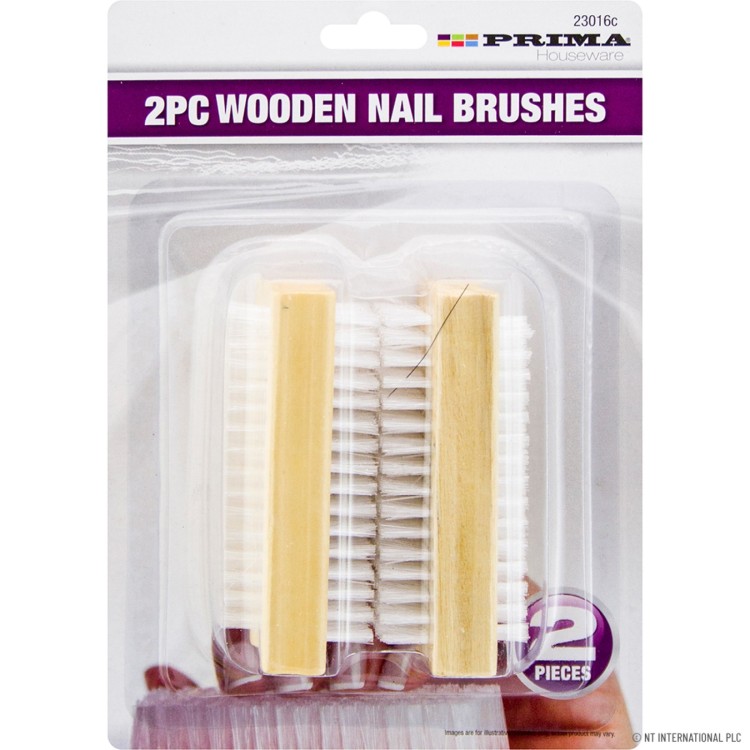 Prima  2pc Wooden Nail Brushes