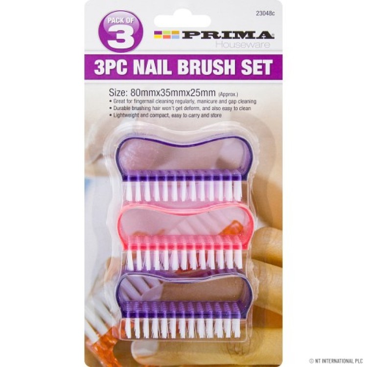 Prima  3pc Nail Brushes Set