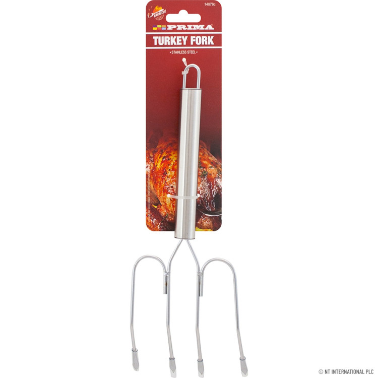 Prima  S/S BBQ Turkey Fork On Card