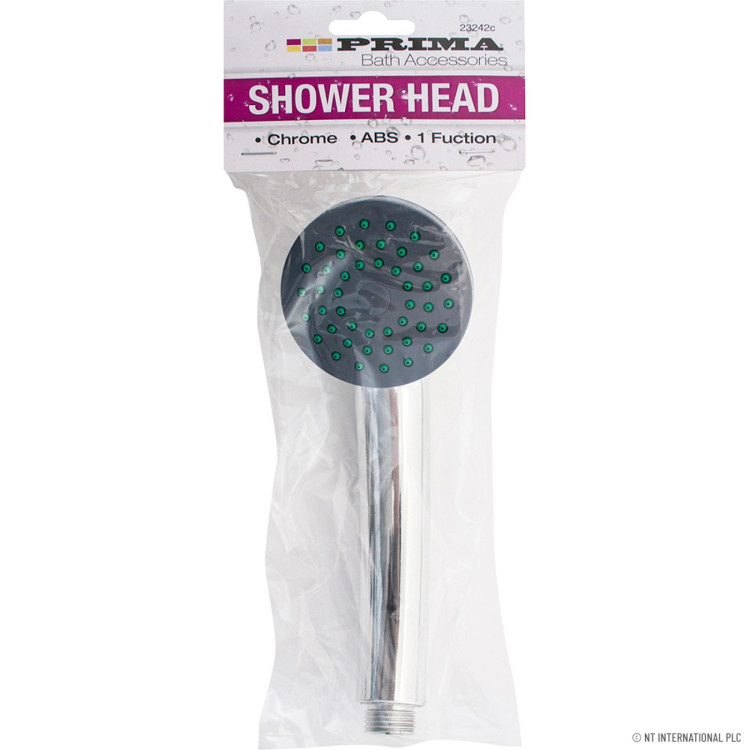  Prima 1 Function Chrome Shower Head ( Poly Bag )
