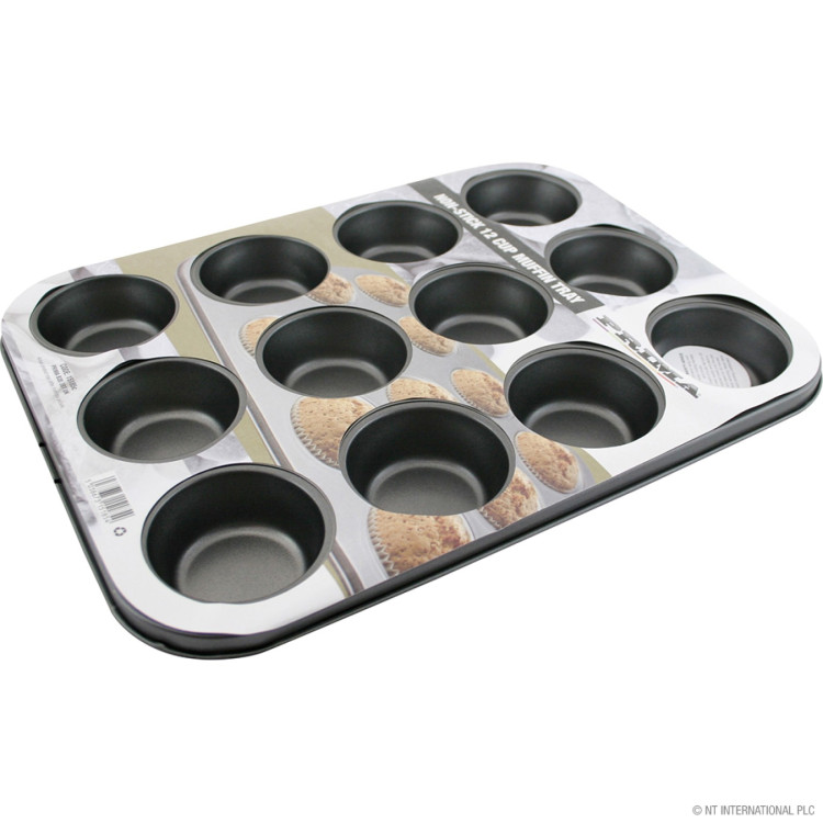 Prima 12 Cup NIS Muffin Tray 35cm x 26cm
