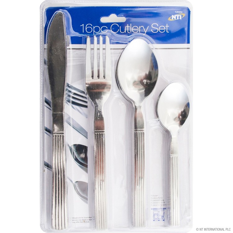 Prima 16pc S/S Cutlery Set in Blister Card