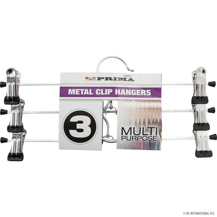 Prima 3pc Metal Clip Hangers