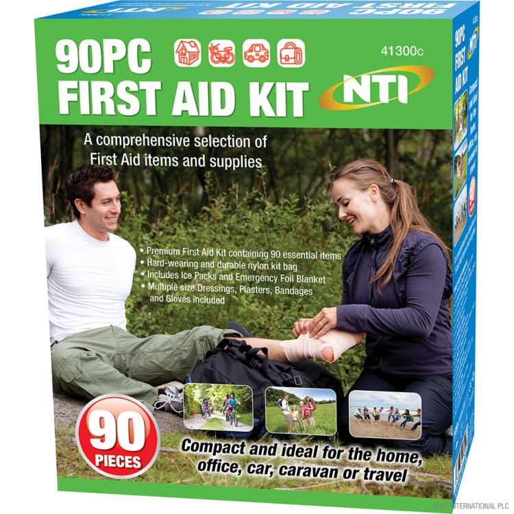  Prima 90pc Medical First Aid Kit Emergency