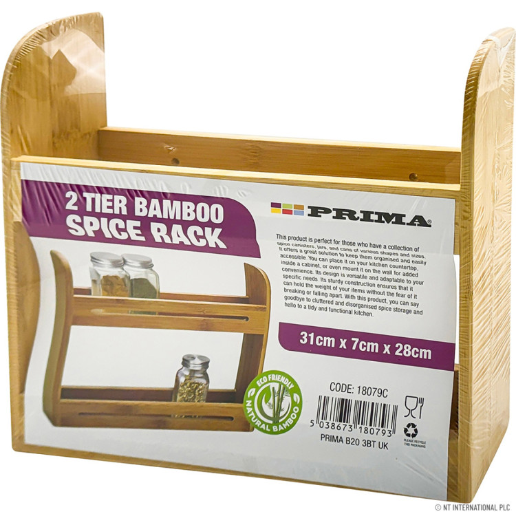 Prima Bamboo Spice Rack