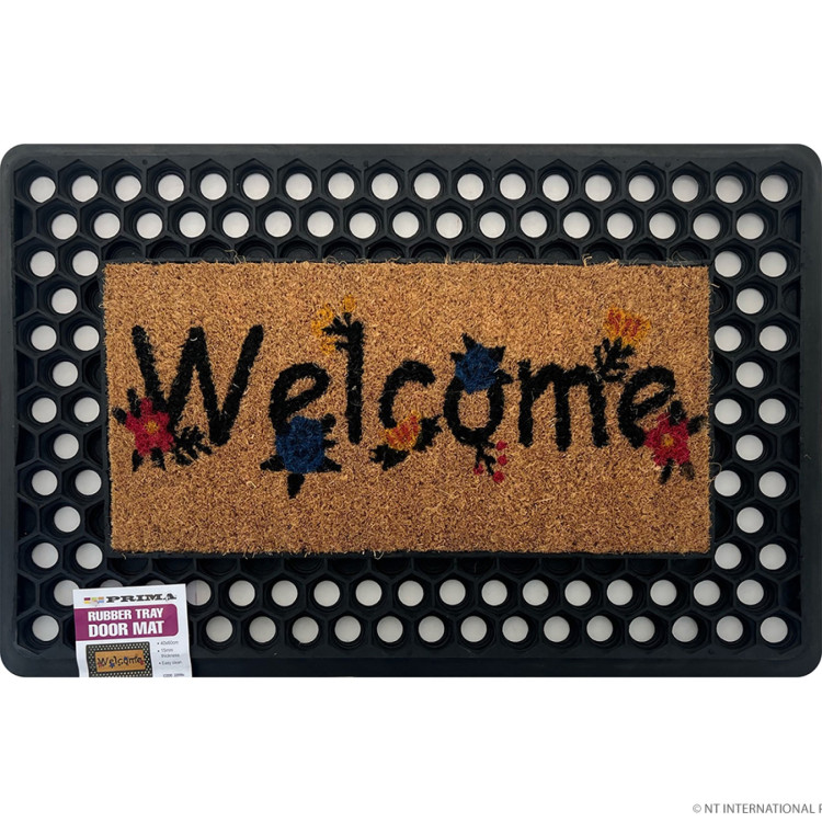 Prima Coco Welcome Red Blue Star Door Mat 40X60cm