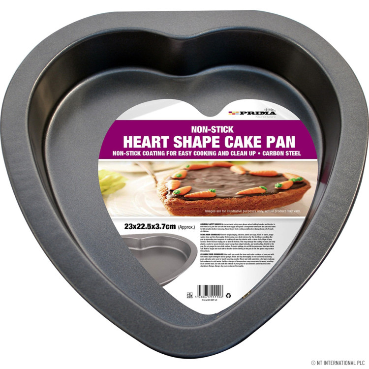 Prima Heart Shape N/S Cake Tin 23 x 22.5 x 3.7cm