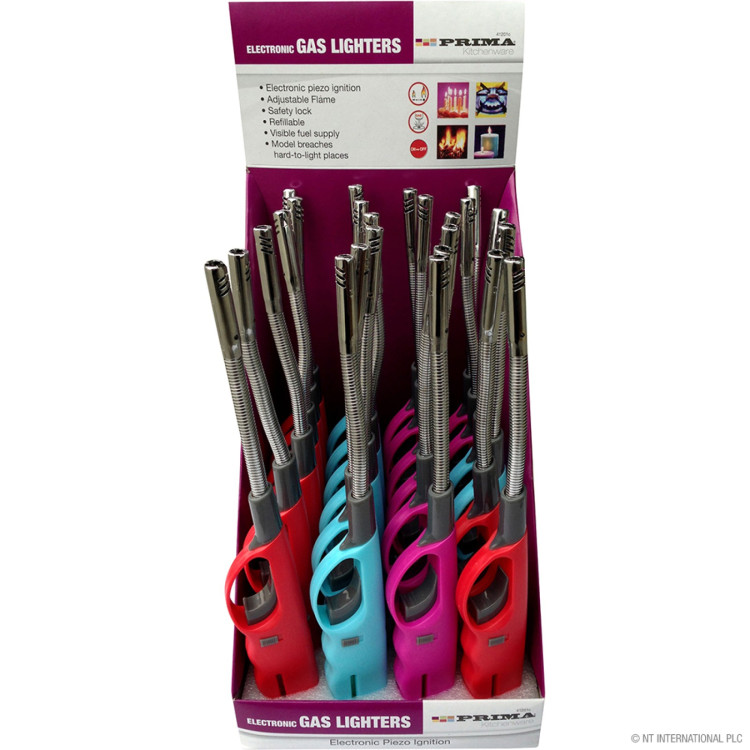 Prima Large Flexible Gas Lighter 24pcs in CDU