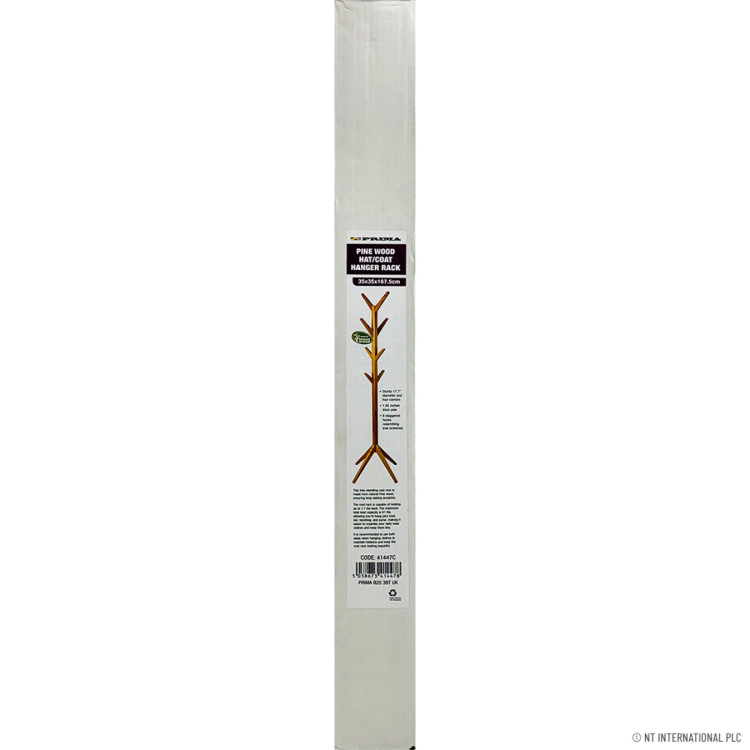 Prima Pine Wood Coat Rack 35*35*167.5