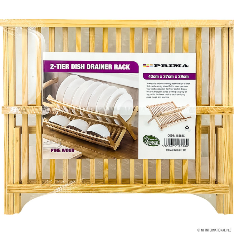 Prima Pine Wood Dish Rack 43*37*29