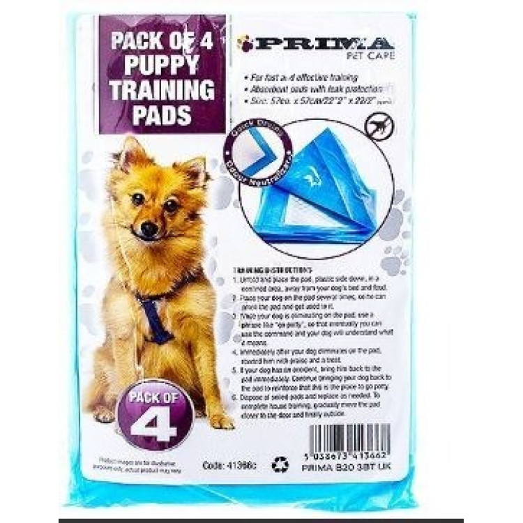 Prima Puppy Training Pads 57cm 4 Pack