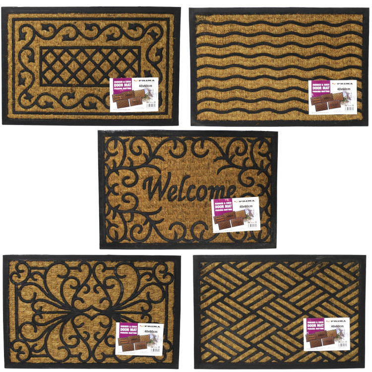 Prima Rubber Door Mat Coco Panama 40 x 60cm